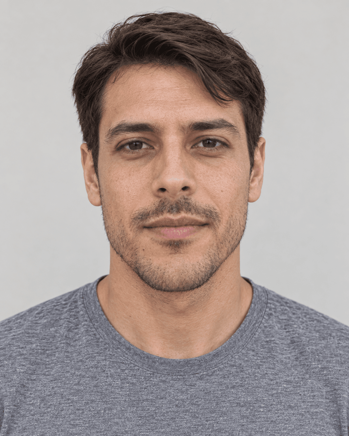 Look 3: an AI look-alike portrait of Luis